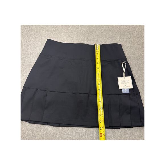 Sigrid Olsen Golf & Tennis Black Pleated Skort UPF 50 Small Stretch Activewear - Picture 3 of 9